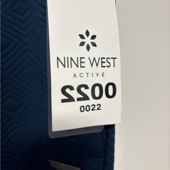 Nine West Navy Textured Joggers - Picture 5 of 11